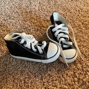 Black toddler converse shoes